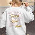 Baseball Mom Crazy Proud Always Loud Mother's Day Premium Women's Sweatshirt Back Print