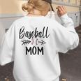 Baseball Mom Cute Arrow Father's Mother's Xmas Day Women's Sweatshirt Back Print Baseball Mom Cute Arrow Father's Mother's Xmas Day Women's Sweatshirt Back Print