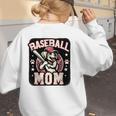Baseball Mom Dog Mother's In My Baseball Mom Era Women's Sweatshirt Back Print