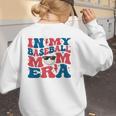 In My Baseball Mom Era Smile Face Retro Women's Sweatshirt Back Print In My Baseball Mom Era Smile Face Retro Women's Sweatshirt Back Print