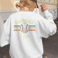 BASEBALL MOM Fun RETRO LOOK Premium Women's Sweatshirt Back Print BASEBALL MOM Fun RETRO LOOK Premium Women's Sweatshirt Back Print