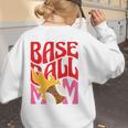 Baseball Mom Game Day Trendy Pink Leopard Mama Premium Women's Sweatshirt Back Print Baseball Mom Game Day Trendy Pink Leopard Mama Premium Women's Sweatshirt Back Print