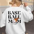 Baseball Mom Game Day Game Day Women's Sweatshirt Back Print Baseball Mom Game Day Game Day Women's Sweatshirt Back Print
