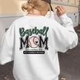 Baseball Mom Green Varsity Baseball Mama Cute Mother's Day Women's Sweatshirt Back Print Baseball Mom Green Varsity Baseball Mama Cute Mother's Day Women's Sweatshirt Back Print