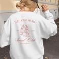 Baseball Mom Home Plate Social Club Mother's Day Women's Sweatshirt Back Print Baseball Mom Home Plate Social Club Mother's Day Women's Sweatshirt Back Print