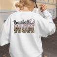 Baseball Mom Leopard Game Day Vibes Baseball Mama Women's Sweatshirt Back Print Baseball Mom Leopard Game Day Vibes Baseball Mama Women's Sweatshirt Back Print