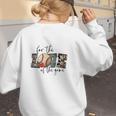 Baseball Mom Leopard For The Love Of The Game Bleached Women Women's Sweatshirt Back Print
