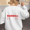 Baseball Mom Loud Proud Quote Game Day Sports Mama Saying Women's Sweatshirt Back Print Baseball Mom Loud Proud Quote Game Day Sports Mama Saying Women's Sweatshirt Back Print