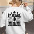 Baseball Mom Baseball Lover Mom Women's Sweatshirt Back Print