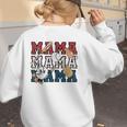 Baseball Mom Baseball Mama Game Day School Sport Women's Sweatshirt Back Print Baseball Mom Baseball Mama Game Day School Sport Women's Sweatshirt Back Print