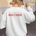 Baseball Mom Mama Baseball Lover Premium Women's Sweatshirt Back Print