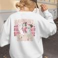 Baseball Mom Mama Mother's Cat In My Baseball Mom Era Women's Sweatshirt Back Print