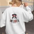 Baseball Mom Messy Bun Mommy Baseball Player Premium Women's Sweatshirt Back Print Baseball Mom Messy Bun Mommy Baseball Player Premium Women's Sweatshirt Back Print