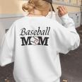 Baseball Mom Mother`s Day Women's Sweatshirt Back Print Baseball Mom Mother`s Day Women's Sweatshirt Back Print