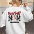 Baseball Mom Red Varsity Baseball Mama Cute Mother's Day Women's Sweatshirt Back Print Baseball Mom Red Varsity Baseball Mama Cute Mother's Day Women's Sweatshirt Back Print