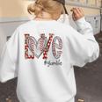 Baseball Mom Shirt Heart Love Baseball Glamlife Women's Sweatshirt Back Print Baseball Mom Shirt Heart Love Baseball Glamlife Women's Sweatshirt Back Print