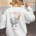 Baseball Mom Sports Quote Women's Sweatshirt Back Print