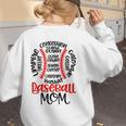 Baseball MomBall Game Mother's Day 2023 Women's Sweatshirt Back Print Baseball MomBall Game Mother's Day 2023 Women's Sweatshirt Back Print
