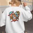 Baseball Mom Valentine Leopard Heart Softball Mother's Day Women's Sweatshirt Back Print Baseball Mom Valentine Leopard Heart Softball Mother's Day Women's Sweatshirt Back Print