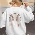 Baseball Mom Vintage Baseball Ball Mama Women's Sweatshirt Back Print