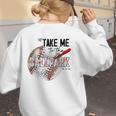 Baseball Moms Cute Take Me To The Ballpark Sports Athletic Women's Sweatshirt Back Print Baseball Moms Cute Take Me To The Ballpark Sports Athletic Women's Sweatshirt Back Print