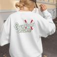 Baseball Mom's Favorite Game Day Premium Women's Sweatshirt Back Print