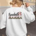 Baseball Nanna Women BallPark Nanna Baseball Mom Women's Sweatshirt Back Print Baseball Nanna Women BallPark Nanna Baseball Mom Women's Sweatshirt Back Print
