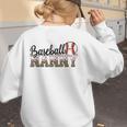 Baseball Nanny Women BallPark Nanny Baseball Mom Women's Sweatshirt Back Print