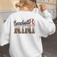 Baseball Nini Women BallPark Nini Baseball Mom Mother's Day Women's Sweatshirt Back Print