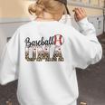 Baseball Oma Women BallPark Oma Baseball Mom Mother's Day Women's Sweatshirt Back Print