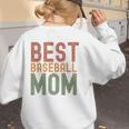 Best Baseball Mom Sports Cute Moms Day Premium Women's Sweatshirt Back Print Best Baseball Mom Sports Cute Moms Day Premium Women's Sweatshirt Back Print