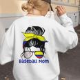 Colombia Baseball Mom Messy Bun Women's Sweatshirt Back Print