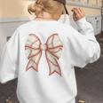 Coquette Bow Baseball Mama Baseball Mom Women Premium Women's Sweatshirt Back Print Coquette Bow Baseball Mama Baseball Mom Women Premium Women's Sweatshirt Back Print