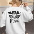 Custom Baseball Mom Number 24 Heart For Mom Women's Sweatshirt Back Print