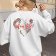 Cute Baseball Mom Heart Mother's Day Sport Mama Mom Life Women's Sweatshirt Back Print Cute Baseball Mom Heart Mother's Day Sport Mama Mom Life Women's Sweatshirt Back Print