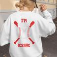 Cute Baseball Mom Out Of Your League Mommy Sports Players Premium Women's Sweatshirt Back Print