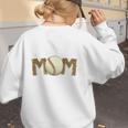 Cute Baseball Mom Leopard Print Mom For Mother's Day Women's Sweatshirt Back Print Cute Baseball Mom Leopard Print Mom For Mother's Day Women's Sweatshirt Back Print