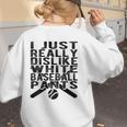 I Dislike Baseball Pants Softball Tball Baseball Mom Women's Sweatshirt Back Print I Dislike Baseball Pants Softball Tball Baseball Mom Women's Sweatshirt Back Print