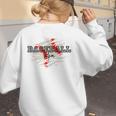 Distressed Baseball Mom Women's Sweatshirt Back Print Distressed Baseball Mom Women's Sweatshirt Back Print
