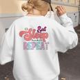 Eat Sleep Baseball Repeat Baseball Moms Women's Sweatshirt Back Print