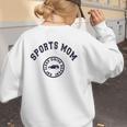 Eat Sleep Sports Hockey Cheer Baseball Mom Taxi Women's Sweatshirt Back Print
