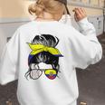 Ecuador Baseball Mom Ecuadorian Baseball Girl Women's Sweatshirt Back Print
