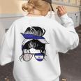 El Salvador Baseball Mom Salvador Baseball Girl Women's Sweatshirt Back Print El Salvador Baseball Mom Salvador Baseball Girl Women's Sweatshirt Back Print