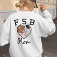 Football Soccer Baseball Mom For Women Women's Sweatshirt Back Print Football Soccer Baseball Mom For Women Women's Sweatshirt Back Print