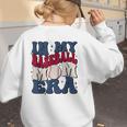 Groovy In My Baseball Mom Era Baseball Mama Mother's Day Women's Sweatshirt Back Print Groovy In My Baseball Mom Era Baseball Mama Mother's Day Women's Sweatshirt Back Print