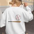I'm His 1 Fan Since Day One Baseball Mom Women's Sweatshirt Back Print