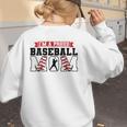 I'm a Proud Baseball Mom Baseball Women's Sweatshirt Back Print I'm a Proud Baseball Mom Baseball Women's Sweatshirt Back Print