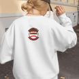I'm A Proud Mom Football Baseball Mom Women's Sweatshirt Back Print