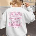 I Just Really Dislike Baseball Pants Baseball Mom Mama Women's Sweatshirt Back Print