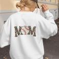 Leopard Baseball Mom Matching Baseball Mama Family Matching Premium Women's Sweatshirt Back Print
